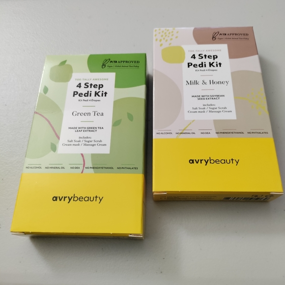 AvryBeauty 4 in 1 Pedicure Kit Lot 2 Green Tea and Milk & Honey - Picture 7 of 7